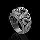 Перстень «Череп и змеи» из серебра. Кольца. M_yuvelir. Ярмарка Мастеров.  Фото №5