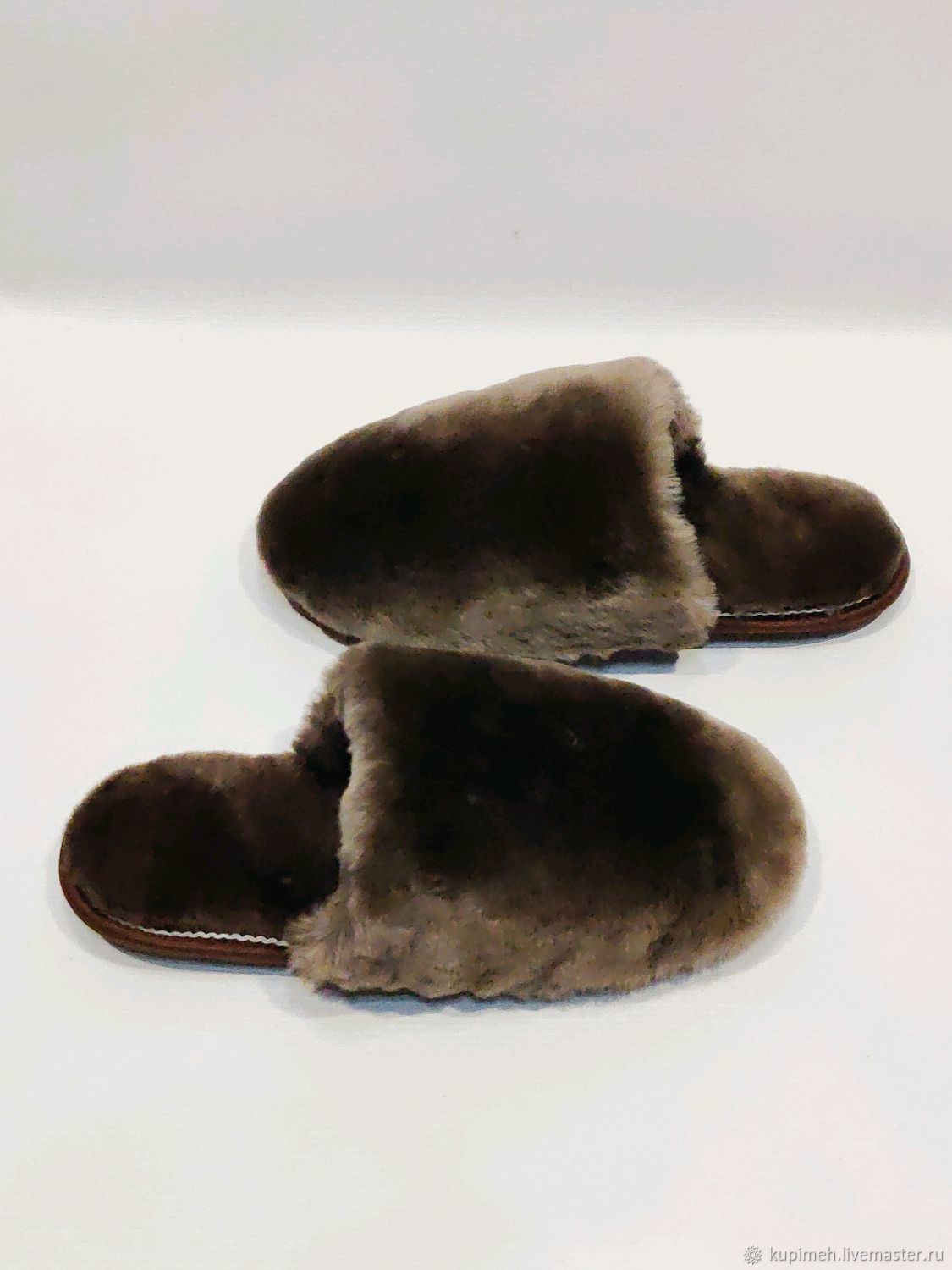 Men's Sheepskin Slippers (Premium), Slippers, Nalchik,  Фото №1