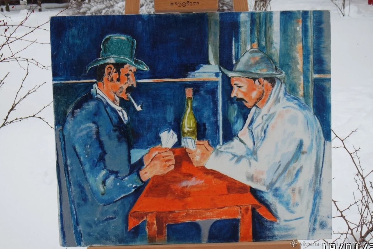 Игроки в Карты Paul Cezanne в интернет-магазине Ярмарка Мастеров по цене  54998.9 ₽ – ORRI0RU | Картины, Москва - доставка по России