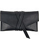 Leather clutch bag genuine leather Crazy Horse hand-stitched seam, Clutches, Moscow,  Фото №1