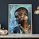 African woman, oil portrait, Pictures, St. Petersburg,  Фото №1