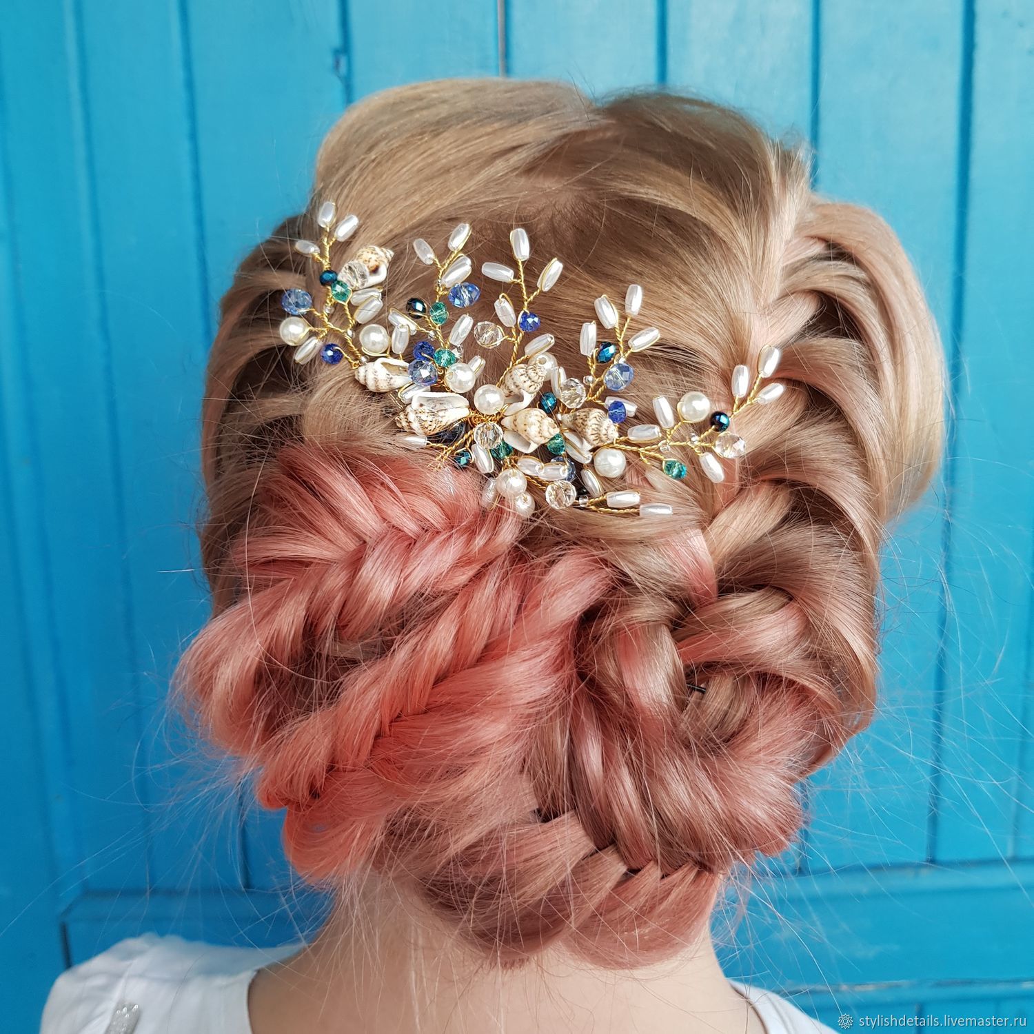 Hairpin for hair with seashells, Hair Decoration, St. Petersburg,  Фото №1