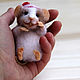 мышка в рождественском носке. Мягкие игрушки. The Pumpkin Mouse (Ксения). Ярмарка Мастеров.  Фото №4