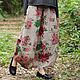 Skirt in printed linen. Pants. Buykud. Online shopping on My Livemaster.  Фото №2