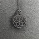 Shaped pendant 'Seed of life' made of natural shungite. Pendants. keledrocks. My Livemaster. Фото №6