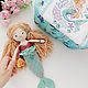 Кукла вязаная с набором одежды и чемоданчиком. Куклы и пупсы. Marishka_Toys. Ярмарка Мастеров.  Фото №14