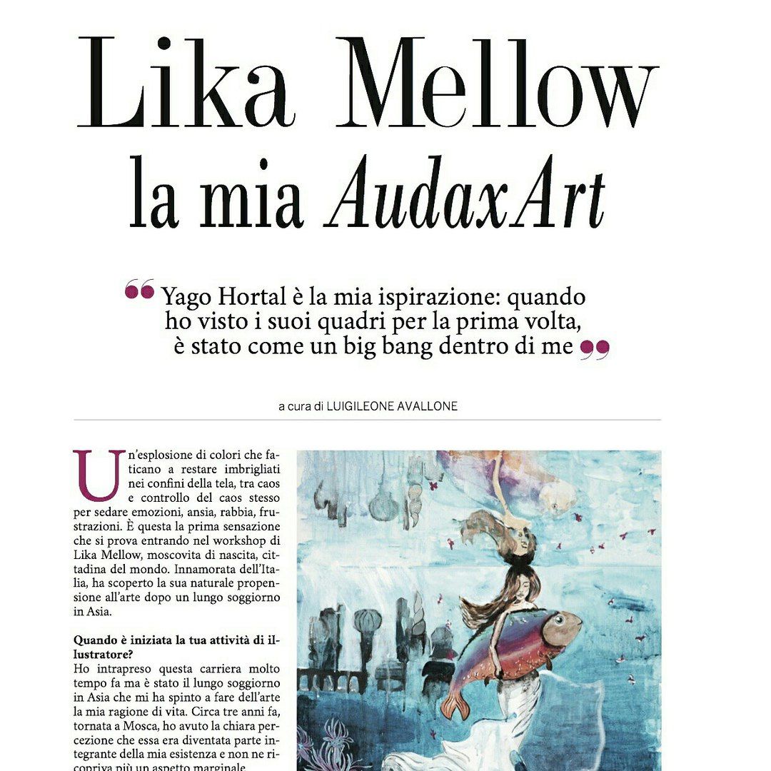 Часть статьи Pink Magazine про Lika Mellow