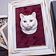 Three-dimensional cat in a frame based on a photo, Fine art photographs, Krasnodar,  Фото №1
