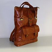 Сумки и аксессуары handmade. Livemaster - original item Backpack-leather bag 75. Handmade.