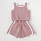 Sets of clothes for kids: shorts and a top for girls. Baby Clothing Sets. babyshop. My Livemaster. Фото №5