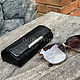 Crocodile leather eyeglass case. Eyeglass case. exotiqpython. My Livemaster. Фото №5