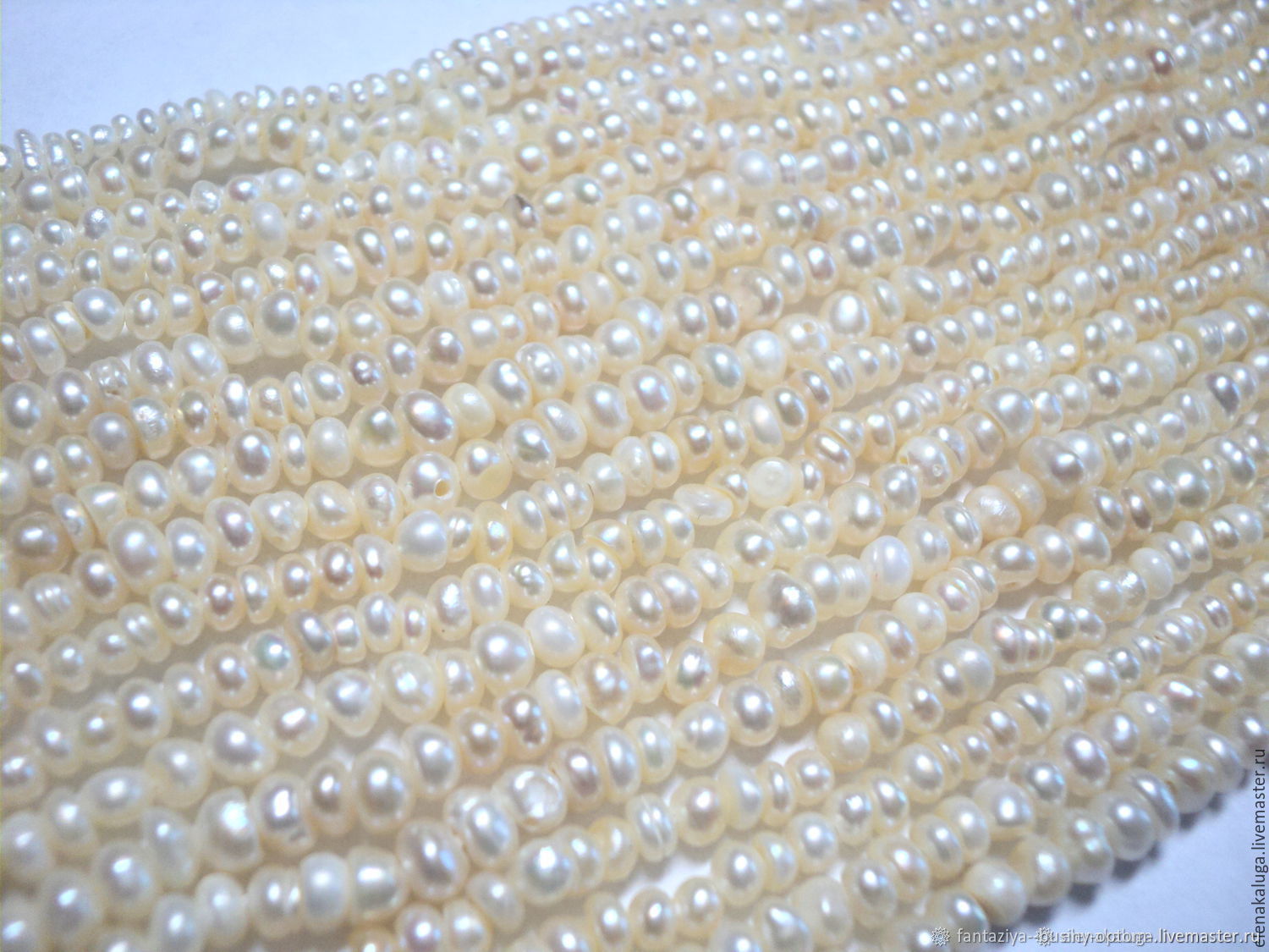 Мелкий натуральный жемчуг нить 36-37 см разные нити жемчуга купить в ...