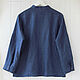 Order Dark blue boho blouse with ruffles. etnoart. Livemaster. . Blouses Фото №3