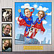 A gift to a husband/wife for a wedding anniversary, relationship. Cartoon - Superfamilies, Caricature, Moscow,  Фото №1