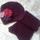 Set accessories-free hat and scarf 'Xenia'. Headwear Sets. hand knitting from Galina Akhmedova. My Livemaster. Фото №6