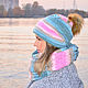 Set knitted women: double hat Snood ' Tenderness'. Headwear Sets. Natalie Wool -Art. Online shopping on My Livemaster.  Фото №2