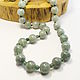 60 cm Beads 'Saxifrage' (gray-green quartz). Beads2. Selberiya shop. My Livemaster. Фото №4