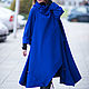 Cashmere coat, the Royal blue color - CT0001CA, Coats, Sofia,  Фото №1