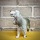 Russian spaniel-gray author's statuette. Figurines. Creative workshop Cheerful porcelain. My Livemaster. Фото №4