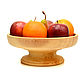 Wooden fruit bowl on a leg. Fruit bowl. Art.2144, Fruit makers, Tomsk,  Фото №1