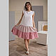 Order Gradient linen dress with pink wings. molinialife. Livemaster. . Dresses Фото №3
