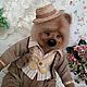 El oso valyanyj Keksik osito valyanyj de lana de peluche de juguete de lana, Felted Toy, Nizhny Novgorod,  Фото №1