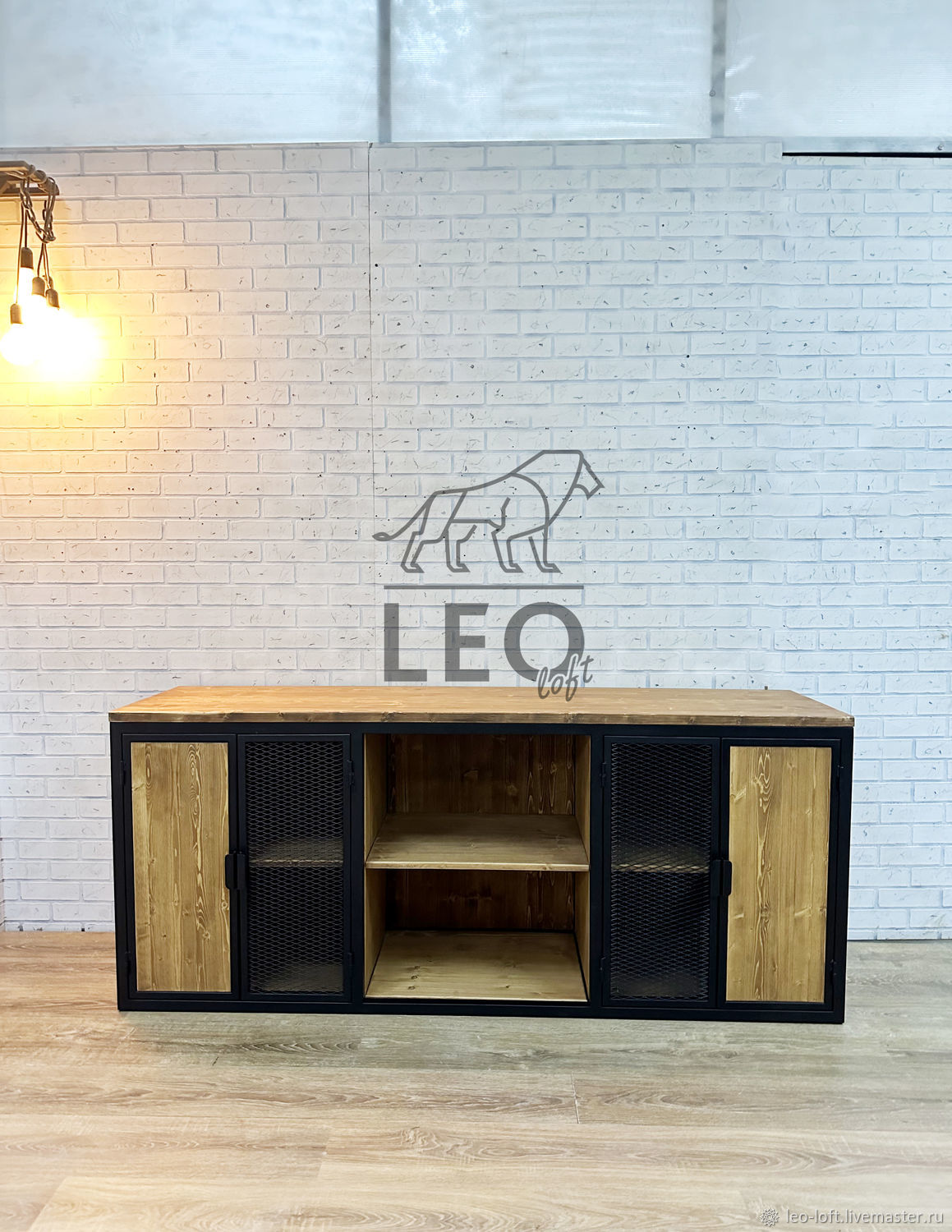 ТВ тумба лофт на заказ LF-770 в интернет-магазине Ярмарка Мастеров по ...
