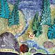 "Мультинские озера" панно из войлока, Картины, Новосибирск,  Фото №1