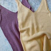 Одежда handmade. Livemaster - original item Tops: knitted nettle top. Handmade.