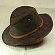 Suede flat brim trilby hat TRL-14, Hats1, Moscow,  Фото №1