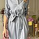 Платье-рубашка из вискозы EGGDRESS LIGHT GREY. Платья. EGGDRESS (Eggdress). Ярмарка Мастеров.  Фото №5