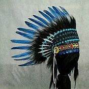 Работы для детей, handmade. Livemaster - original item Kids Indian Headdress, Native American Warbonnet for kids. Handmade.