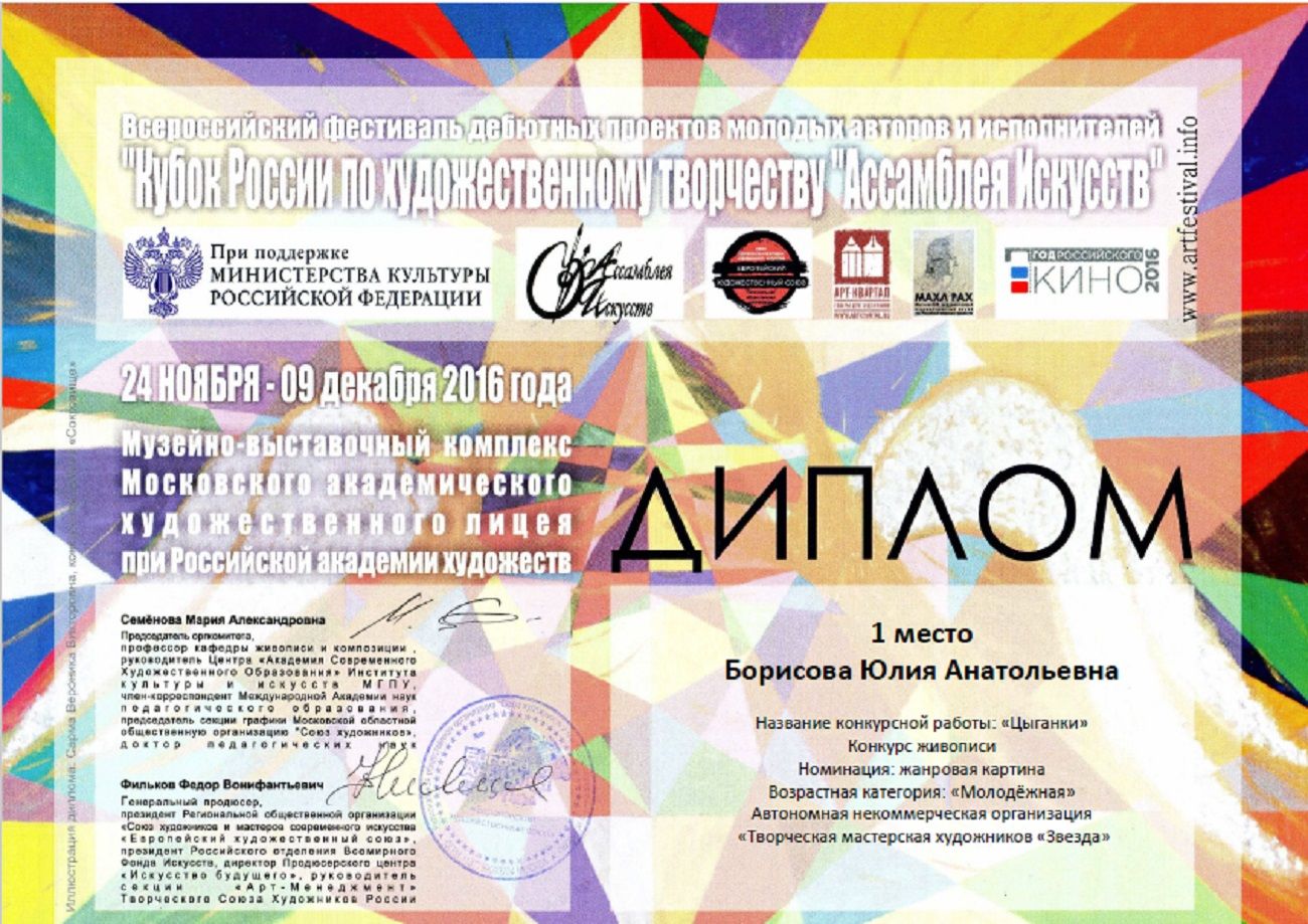 Диплом 1 место