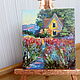 'House of Happiness' miniature, oil, Pictures, Moscow,  Фото №1