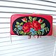 Women's wallet, leather with embroidery, embroidered hand made, Wallets, Lviv,  Фото №1