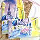 Обложки на паспорт "Зарисовка: "Париж", Обложка на паспорт, Москва,  Фото №1