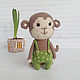 Toy monkey Ricky. Stuffed Toys. Вязаные игрушки - Ольга (knitlandiya). My Livemaster. Фото №5