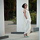 White Linen Dress «Cady». Dresses. mongolia. My Livemaster. Фото №4