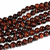 Материалы для творчества handmade. Livemaster - original item Copy of Copy of Copy of Copy of Tiger eye 4 mm, smooth ball, natural stone beads. Handmade.