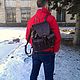 Backpack leather 401, Backpacks, St. Petersburg,  Фото №1