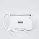White Crossbody Small Leather Handbag for Phone Clutch, Crossbody bag, Moscow,  Фото №1