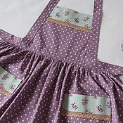Сувениры и подарки handmade. Livemaster - original item Women`s aprons to order. Apron with polka dots. Women`s kitchen apron. Handmade.