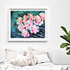 Oil painting pink peonies on the wall. Pictures. positive picture Helena Gold. Online shopping on My Livemaster.  Фото №2