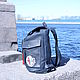 Order Mens leatter backpack Aviator "SkyWinner". CRAZY RHYTHM bags (TP handmade). Livemaster. . Men\\\'s backpack Фото №3