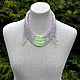 Mint and lavender beaded necklace. Necklace. Altania, beaded jewelry. Online shopping on My Livemaster.  Фото №2