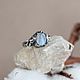 Silver ring with moonstone 'BLANCA', Rings, Moscow,  Фото №1