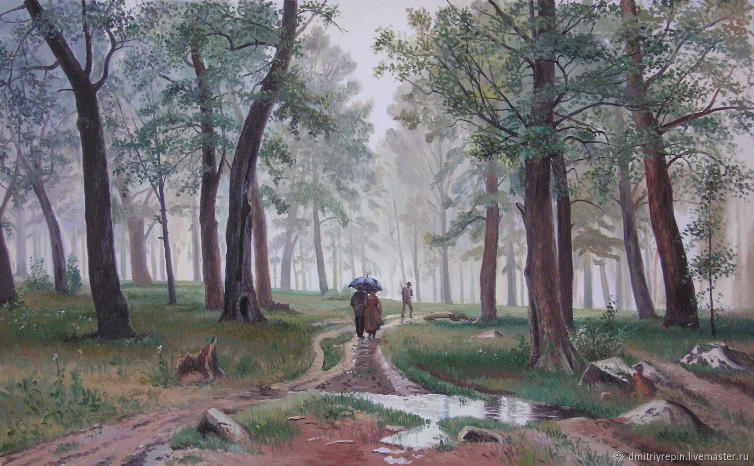 Иван Шишкин дождь в Дубовом лесу