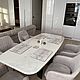 Обеденный стол в стиле белый мрамор ручной работы, Столы, Москва,  Фото №1