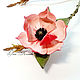 Magnolia Pink Tenderness leather flower brooch as a gift. Brooches. flowersstyle (flowersstyle). My Livemaster. Фото №5