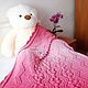 Red plush blanket in the crib for a girl. Baby blankets. komarovanata. Online shopping on My Livemaster.  Фото №2